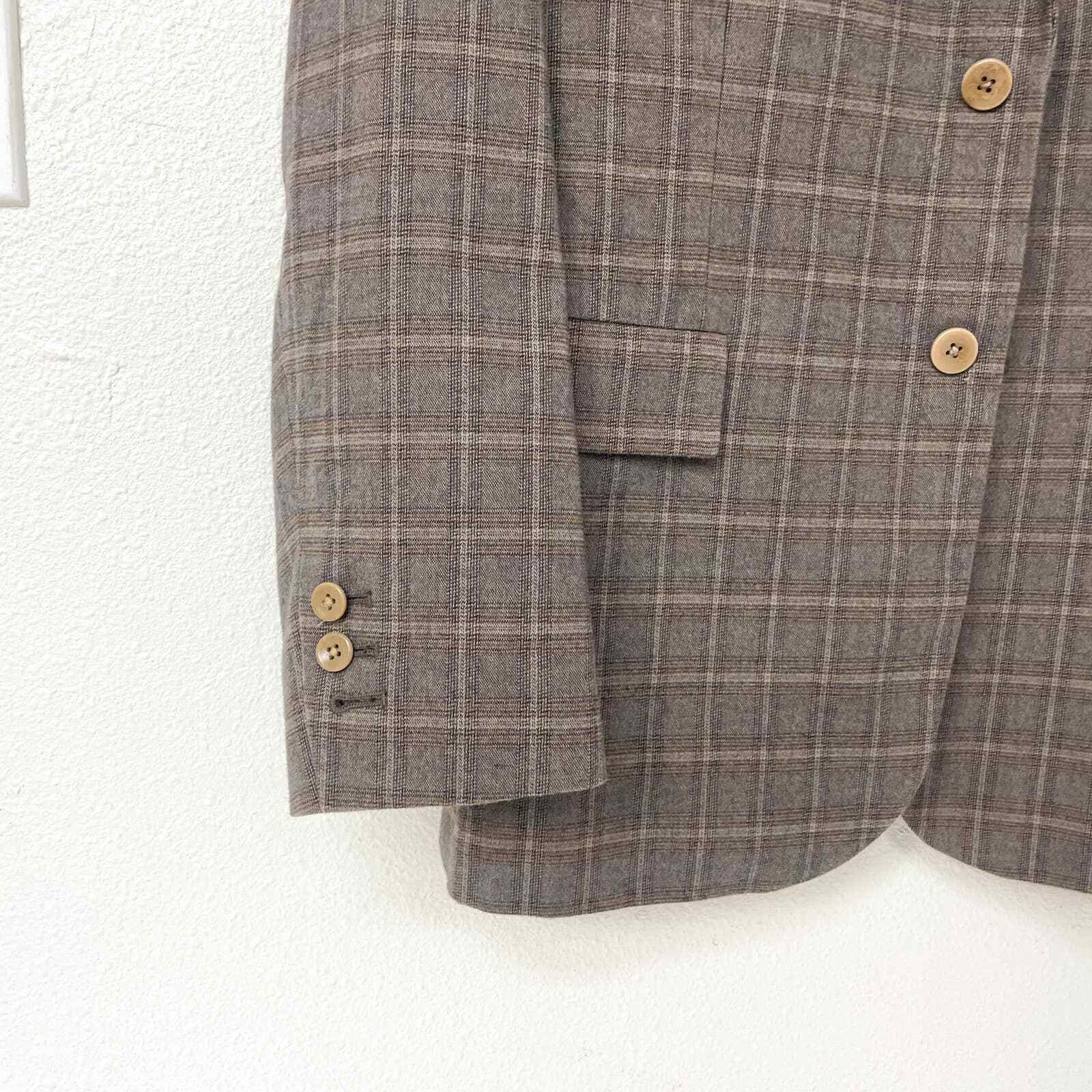 Mens JACK SPADE Plaid Check Sportcoat Blazer Jacket B… Gem