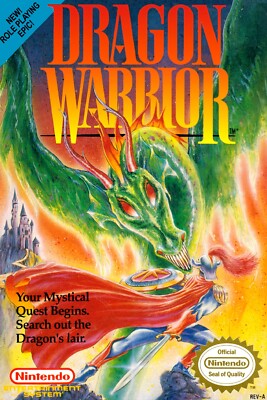 Dragon Warrior BOX ART Nintendo NES Premium POSTER MADE IN USA