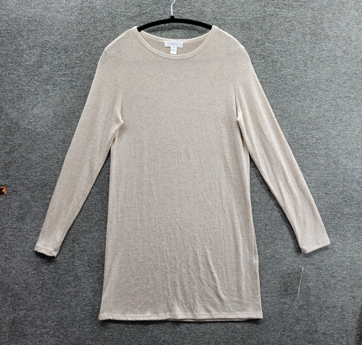 Charter Club Long Sleeve Sleep Shirt, Created for Macy's - Heather Oatmeal