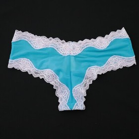NEW Victoria's Secret VTG Sexy Little Things Satin Lace Cheeky Panty MEDIUM