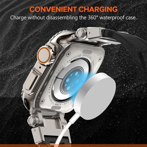 TPU Sport Band+Full Protective Case For Apple Watch 11 10 9 8 7 6 SE3 46/45/44mm - Picture 8 of 36