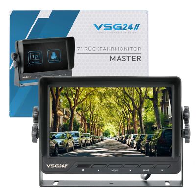 7  Heavy Duty Transporter Rückfahrmonitor, Monitor TFT Display Kamera 2 Video IN