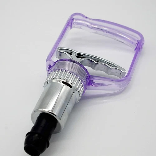 Schröpfpistole Tasse Metall Hijama Schröpfpumpe für manuelles Massagegerät Therapie lila