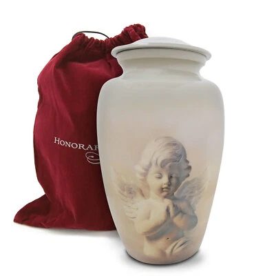 Honorary Memorials Angel's Blessing Cremation Urn for Human Ashes - Bag Included