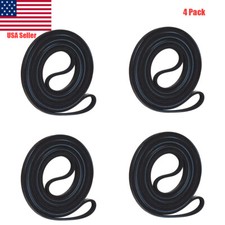 341241,Drive Drum Belt for Whirlpool Kenmore Dryer Nylon Cord Drum Belt - 4Pack