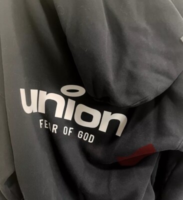 SET OF 2 - Rare FEAR OF GOD x UNION 30 Yr Vintage Hoodie B/W SET OF 2 - Rare FEAR OF GOD x UNION 30 Yr Vintage Hoodie B/W