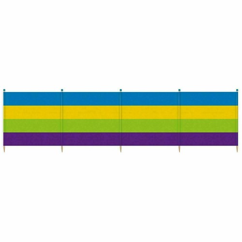 4,5,6,8,10 Pole Windbreaker Camping Screen Beach Festival Sun Wind Shelter - Picture 4 of 20
