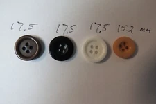 Men's Suspenders: Quality Sew On Button On Braces Buttons, Set of 24