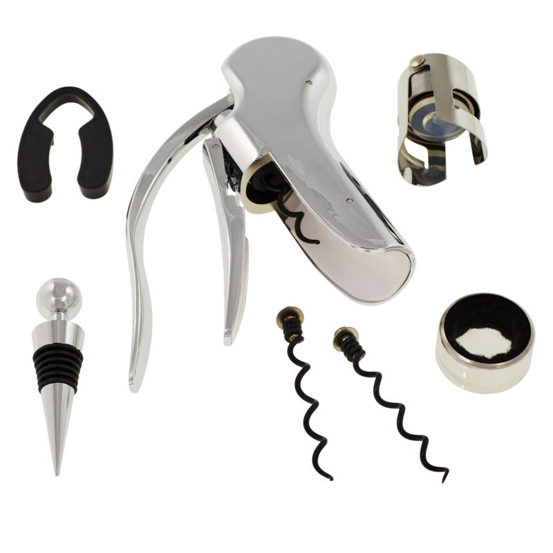 True Brands Cheer's 7piece Wine Accessory Gift Set with Gift Box for