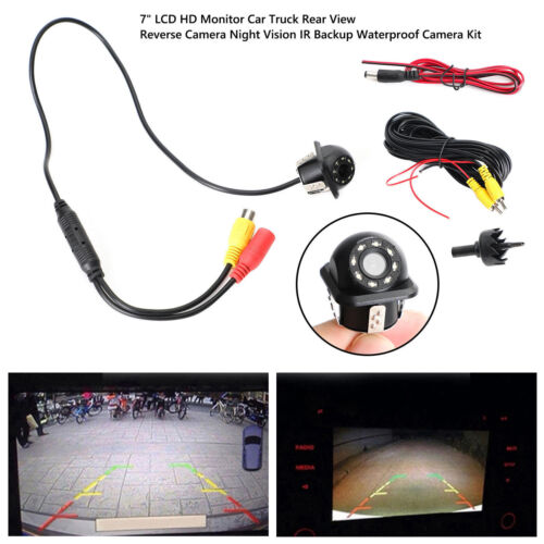 170° HD CMOS Car Backup Rear View Camera Reverse Night Vision CAM Kit Waterproof - Foto 1 di 12