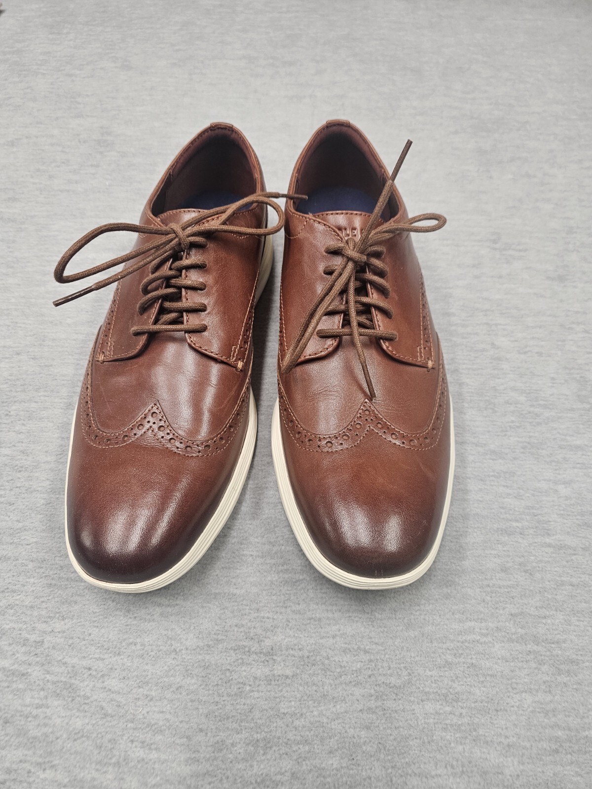 SAOLA Belle scarpe eleganti in pelle Cole Haan Grand OS taglia 11 marroni C29414