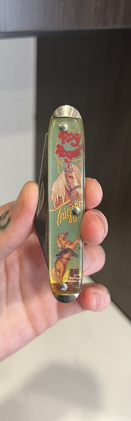 Novelty Cutlery Collectors Case Western Roy Rogers Annie Oakley 10 Pocket Knives eBay