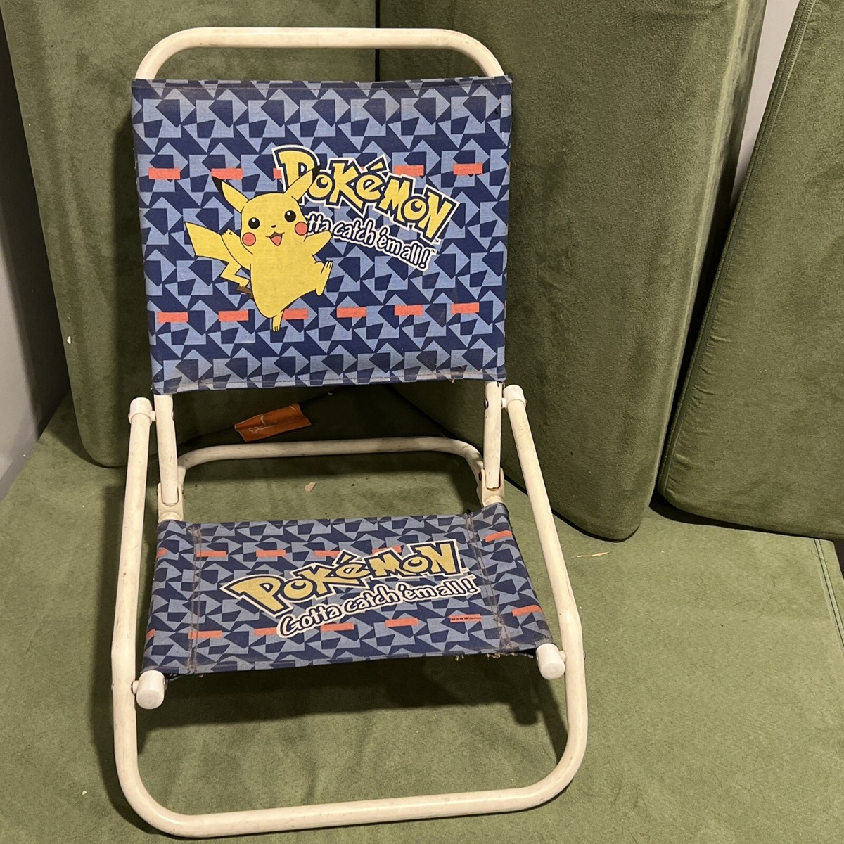 Vintage 1990s Pokémon Lawn Chair Beach Chair Kids Pokemon Pikachu