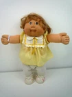 VINTAGE 1983 CABBAGE PATCH DOLL 'GRACIE' 17" TALL IN CPK OUTFIT WITH SHOES