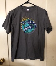 ERIC CLAPTON STEVE WINWOOD 2009 Grey M T-shirt Vintage Anvil