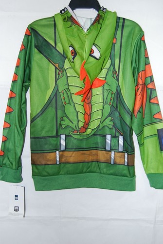 Fortnite Boys I AM REX Máscara con Cremallera Completa Chaqueta con Capucha Verde Coleccionable Talla L Nueva con Etiquetas - Imagen 5 de 7