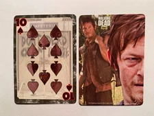 Swap Cards WALKING DEAD Daryl  Ten of Spades  AMC Norman Reedus  2013 Cardinal