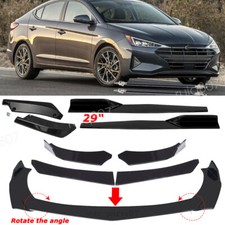 For Hyundai Elantra Sport Black Front Bumper Lip Splitter29side Skirtrear Lip