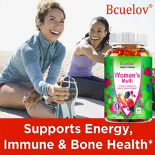 Women'S Daily Gummy Vitamins Enhance Immunity Promotes Bone Health Metabolism