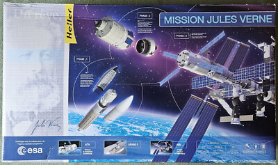 Heller Mission Jules Verne ISS with ATV Ariane 5 Model Kit #52909 NIOB