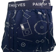 Pair of Thieves Men's Super Fit Boxer shorts -size L/Dark Navy/1 Pack SEALED