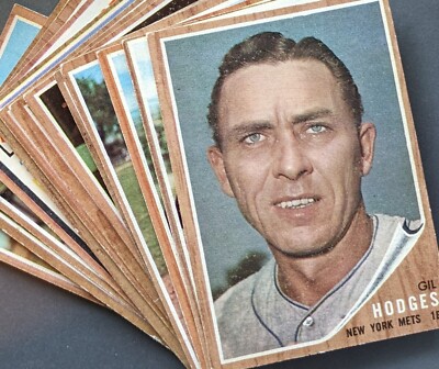 1962 Topps Baseball Cards Pick From Scans only .10¢ shipping after 1st one!