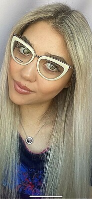 New DSQUARED2 DQ 5238 025 50mm White Cat Eye Women's Eyeglasses Frame 