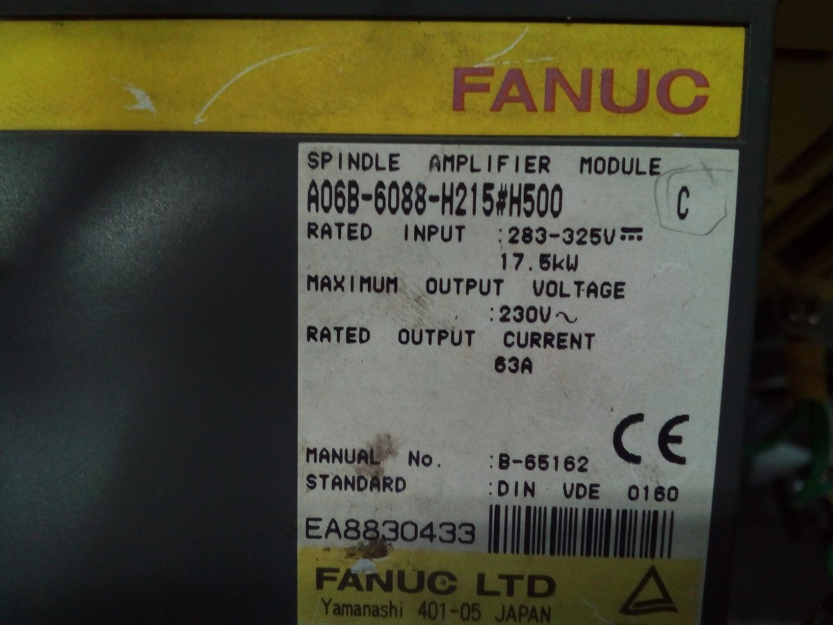 FANUC A06B-6088-H215 #500 アンプモジュール Fanuc A06B-6088-H215#h500 Servo Amplifier Module | eBay