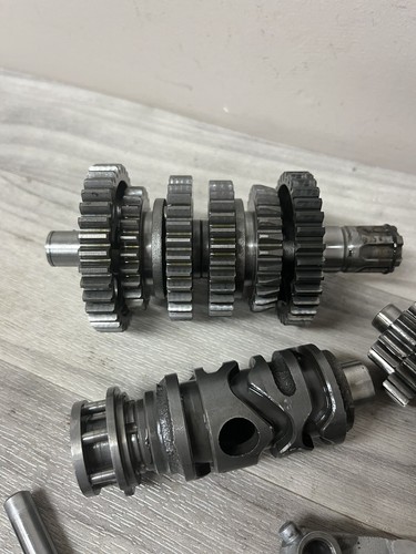 2003 Kawasaki KX65 Transmission OEM Tranny Gears Shaft Shift Drum KX60 KX80 - Picture 4 of 7