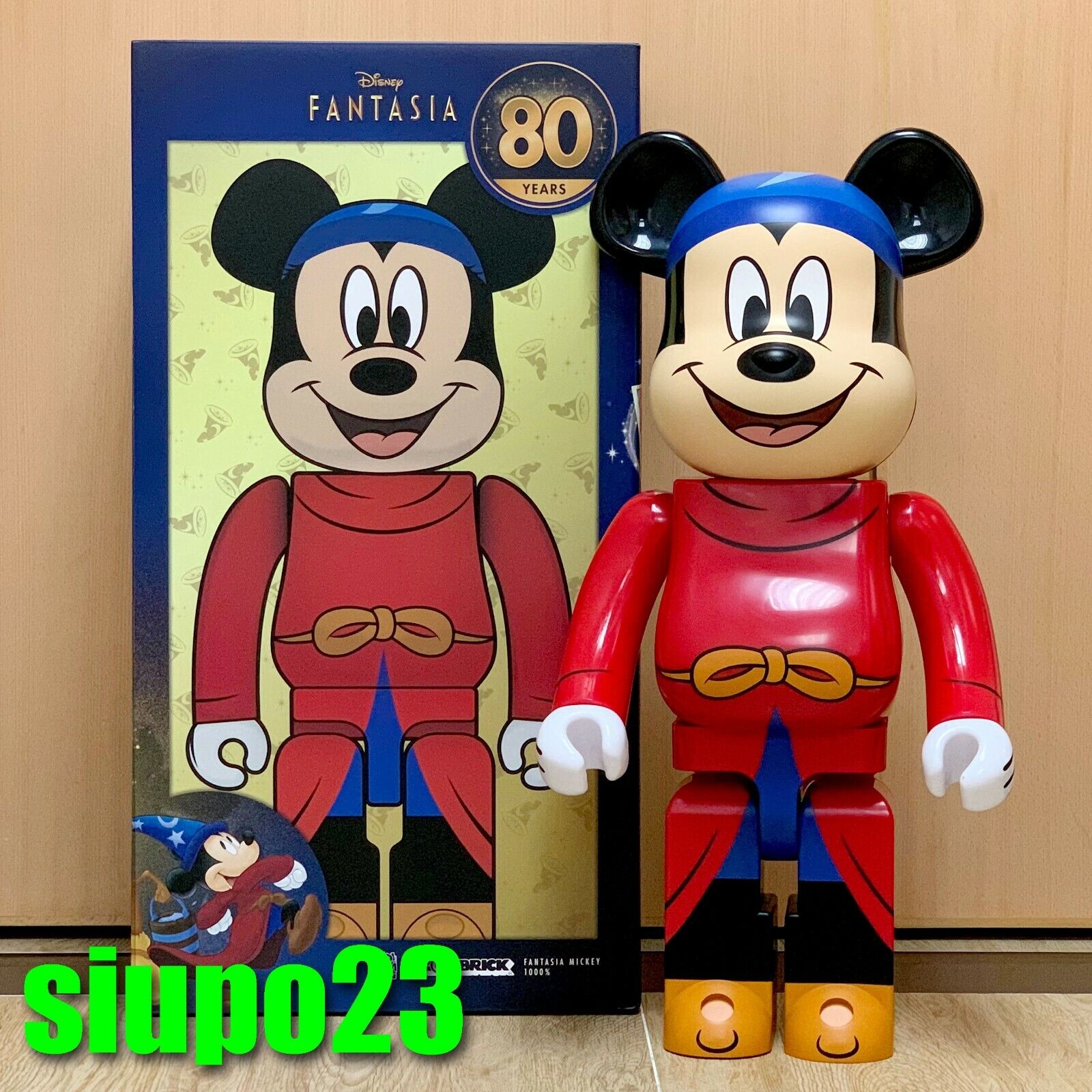 Medicom 1000% Bearbrick ~ Disney Mickey Mouse Be@rbrick Fantasia Mickey |  eBay