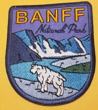 Banff National Park - Parks Canada Embroidered Patch approx 3x3.5"
