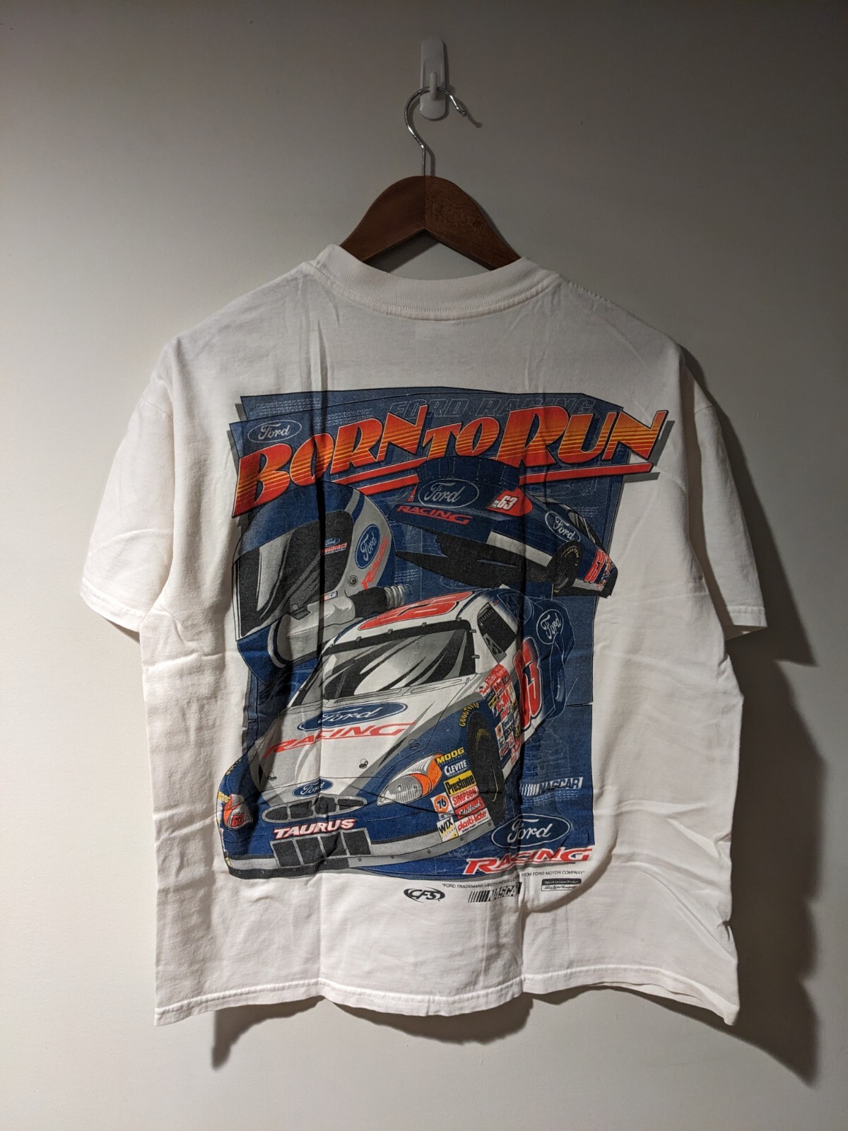 Vintage 90’s distressed car racing oversized top main image 1