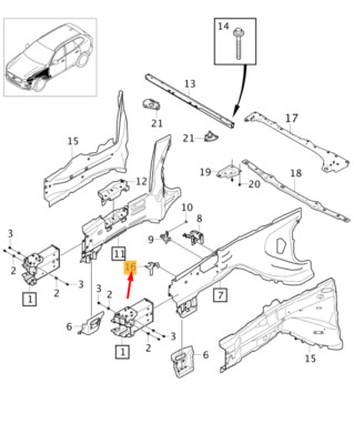 VOLVO XC60 MK2 Frontträgersystem Vordere Halterung 31448139 NEU ...