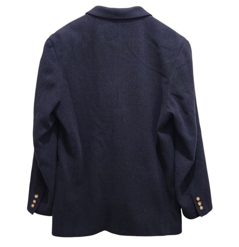 Structure Le Collezioni Blazer Sports Coat Blue Mens Vintage Wool Blend Small - Picture 5 of 13