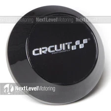 Circuit Performance CP-CAP-1031K65GBK Center Cap CP22 Gloss Black White Wheels