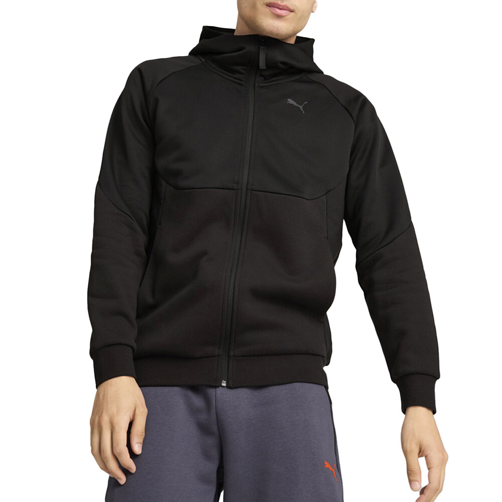 Мужская черная повседневная спортивная верхняя одежда с капюшоном на молнии Puma Pumatech 62681301