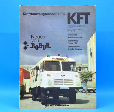 GDR KfT Automotive Technology 11 1984 Ambulance Robur Alfa Tarpan 239 BMW K 100 E