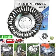 Trimmer Head Grass Trimming Tools Steel Wire Wheel Garden Weed Brush Lawn Mower
