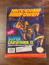 Nintendo Power Magazine Volume 32 January 1992 Attached Poster Castlevania IV
