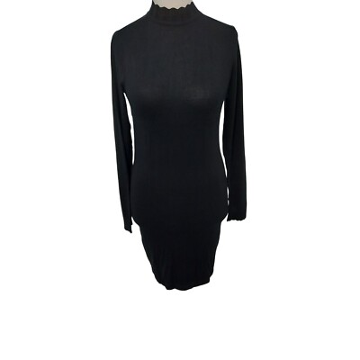 Ladies Womens Winter Formal Black Party Knit  Esmara Short Dress Size 8 10 12-22