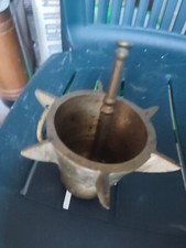 Mortaio Ottone Vintage Come Da Foto