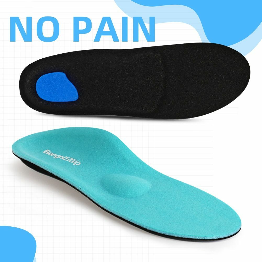 Orthopedic Insoles for Arch Support Pain Relief Quick Drying Unisex 2Pcs