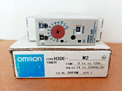 1PC- Omron H3DE-M2 Programmable (Multi-Function) Time Delay Relay DPDT-NEW