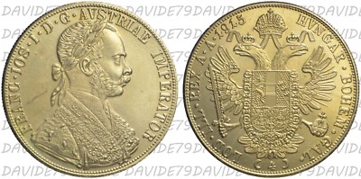 AUSTRIA FRANCESCO GIUSEPPE I DUCATI 1915 NO ORO COPIA