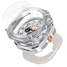 Metal Bumper Case For Samsung Galaxy Watch Ultra 47mm Cover+Tempered Glass Film