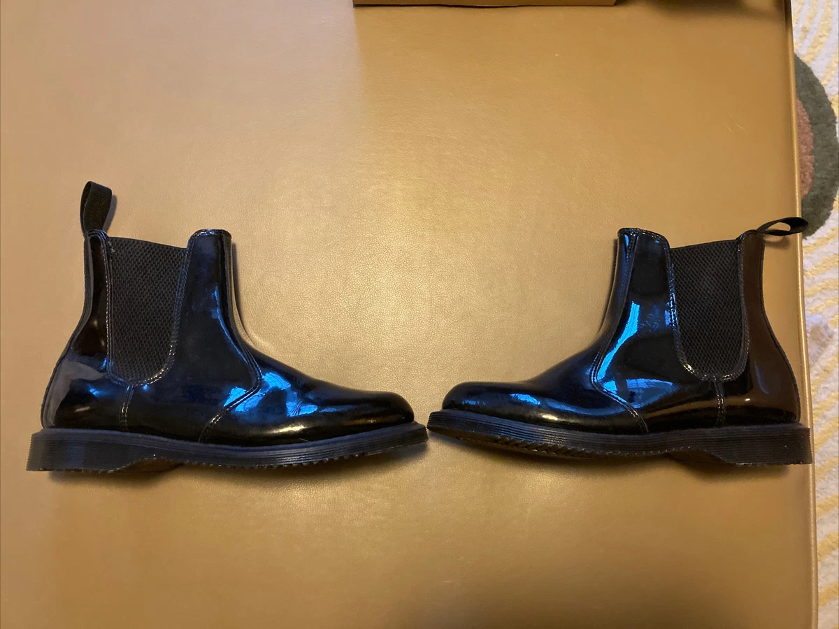 Dr. Marten Faun Chelsea Boot Black Patent US 6