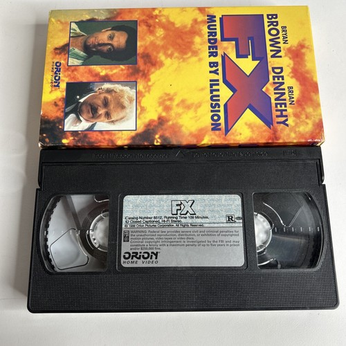 FX Murder By Illusion Used VHS Bryan Brown Brian Dennehy Orion 1986 Good - Picture 3 of 3