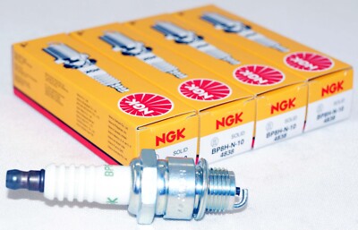 4 Pack Genuine NGK 4838 V-Power Spark Plugs BP8H-N-10 for Mercury and Mariner