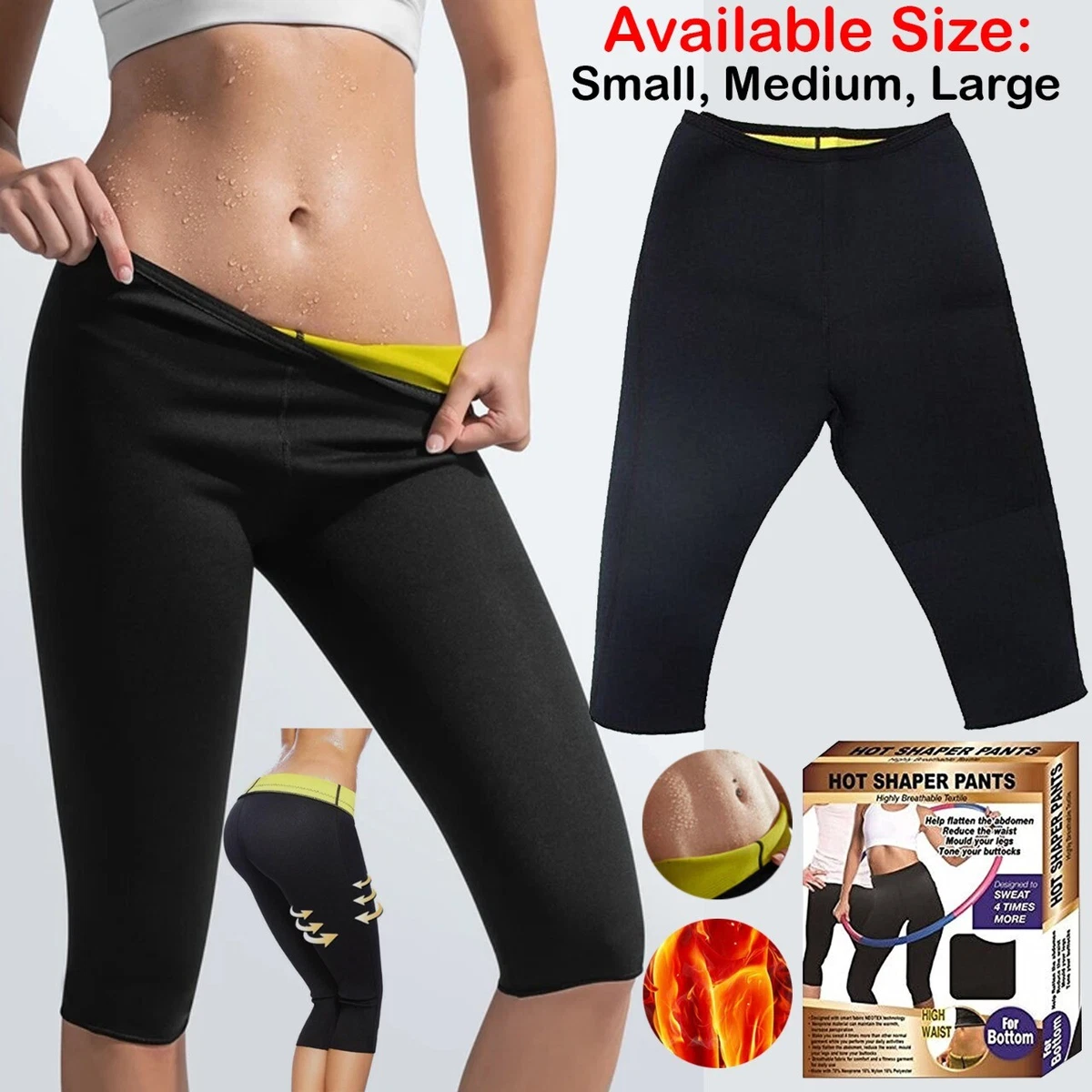 Hot Sweat Sauna Body Shaper Womens Slimming Pants Thermo Neoprene Gym Train