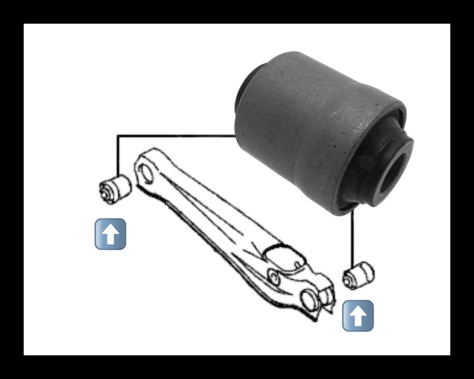 4 BUJE BRAZO CONTROL INFERIOR TRASERO PARA VOLVO S40 V40 2000-2004 ENVÍO GRATUITO Foto 2 de 2